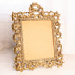 Vintage Large Brass Standing Frame with Ornate Designs