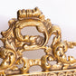 Vintage Large Brass Standing Frame with Ornate Designs