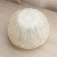 Vintage Large Clear Opalescent Glass Quintec Bowl (Iridescent Inside)