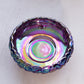 Vintage Large Fenton Dark Purple Carnival Water Lily Bowl