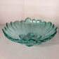 Vintage Large Fenton Teal Green Glass Flower Bowl