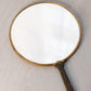 Vintage Large Floral Circular Handheld Mirror