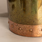 Vintage Large Gold Tone Brass and Copper Handled Bucket