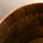 Vintage Large Gold Tone Brass and Copper Handled Bucket