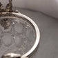 Vintage Large Heavy Crystal Ice Bucket with Face Details