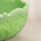 Vintage Large LE Smith Quintec Jadeite Green Milk Glass Bowl