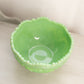 Vintage Large LE Smith Quintec Jadeite Green Milk Glass Bowl