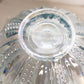 Vintage Large Light Blue Iridescent Glass Ruffled Quintec Bowl