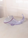 Vintage Large Neodymium Glass Purple Cornucopia
