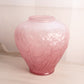 Vintage Large Pink Flashed Glass Poppy Vase