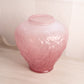 Vintage Large Pink Flashed Glass Poppy Vase