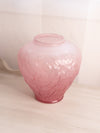 Vintage Large Pink Flashed Glass Poppy Vase
