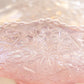 Vintage Large Pink Lenox Imperial Glass Iridescent Banana Boat Bowl