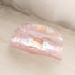 Vintage Large Pink Lenox Imperial Glass Iridescent Banana Boat Bowl