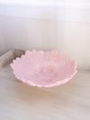 Vintage Large Pink Opalescent Glass Flower Bowl