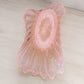 Vintage Large Pink Opalescent Glass Fostoria Heirloom Bowl