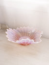 Vintage Large Pink Opalescent Glass Fostoria Heirloom Bowl