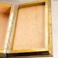Vintage Large Rectangular Brass and Wood Hinged Lidded Box