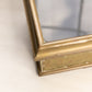 Vintage Large Rectangular Brass and Wood Hinged Lidded Box