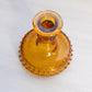 Vintage LE Smith Amber Glass Hobnail Candlestick