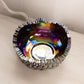 Vintage LE Smith Amethyst Purple Carnival Glass Comet in the Stars Bowl