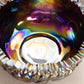 Vintage LE Smith Amethyst Purple Carnival Glass Comet in the Stars Bowl