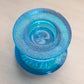 Vintage LE Smith Blue Glass 2-Piece Candle Master Candleholder