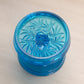 Vintage LE Smith Blue Glass 2-Piece Candle Master Candleholder
