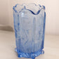 Vintage Medium LE Smith Blue Glass Thistle Pitcher