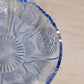 Vintage LE Smith Blue Thistle 7.5" Shallow Glass Bowl