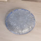 Vintage LE Smith Blue Thistle 7.5" Shallow Glass Bowl