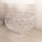 Vintage LE Smith Clear Extra Large Cane Punch Bowl w/ Ladle