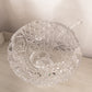 Vintage LE Smith Clear Extra Large Cane Punch Bowl w/ Ladle