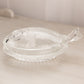 Vintage LE Smith Medium Clear Lidded Fish Dish