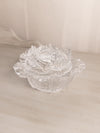 Vintage LE Smith Clear Glass Cabbage Leaf Lidded Dish