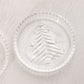 Vintage LE Smith Clear Glass Christmas Tree Coasters (Set of 2)