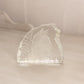 Vintage LE Smith Clear Glass Horse Iceberg Paperweight