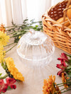 Vintage LE Smith Clear Glass Pumpkin Lidded Dish
