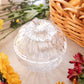 Vintage LE Smith Clear Glass Pumpkin Lidded Dish