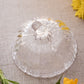 Vintage LE Smith Clear Glass Pumpkin Lidded Dish