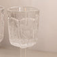 Vintage LE Smith Clear Glass Thistle Goblets (Set of 2)