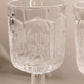 Vintage LE Smith Clear Glass Thistle Goblets (Set of 2)