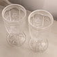 Vintage LE Smith Clear Glass Thistle Goblets (Set of 2)