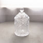 Vintage LE Smith Clear Glass Lidded Jar with Finial