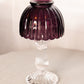 Vintage LE Smith Fairy Lamp with Dark Purple Shade & Clear Base