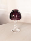 Vintage LE Smith Fairy Lamp with Dark Purple Shade & Clear Base
