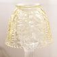 Vintage LE Smith Glass Yellow Fairy Lamp Candle Holder with Clear Base
