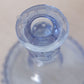Vintage LE Smith Large Blue Glass Hobnail Cake Stand