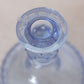 Vintage LE Smith Large Blue Glass Hobnail Cake Stand