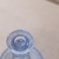 Vintage LE Smith Large Blue Glass Hobnail Cake Stand